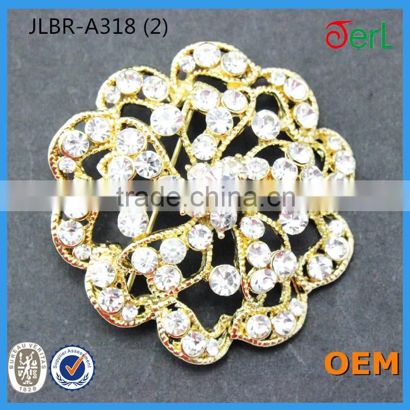 handmade wedding invitations rhinestone artificial flower brooch for women dresses