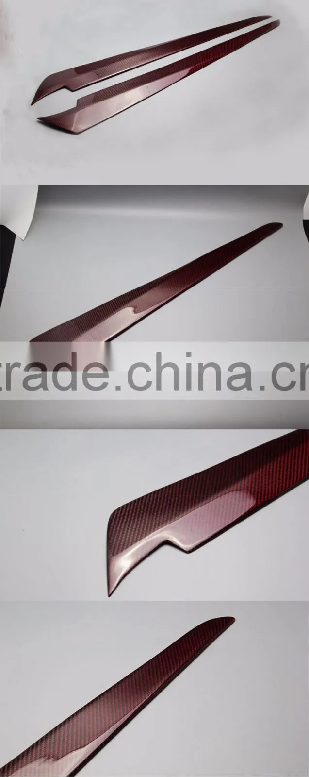 Toyota hiace KDH 200 2005-16 carbon fiber window front door garnish knife strip cover accessories