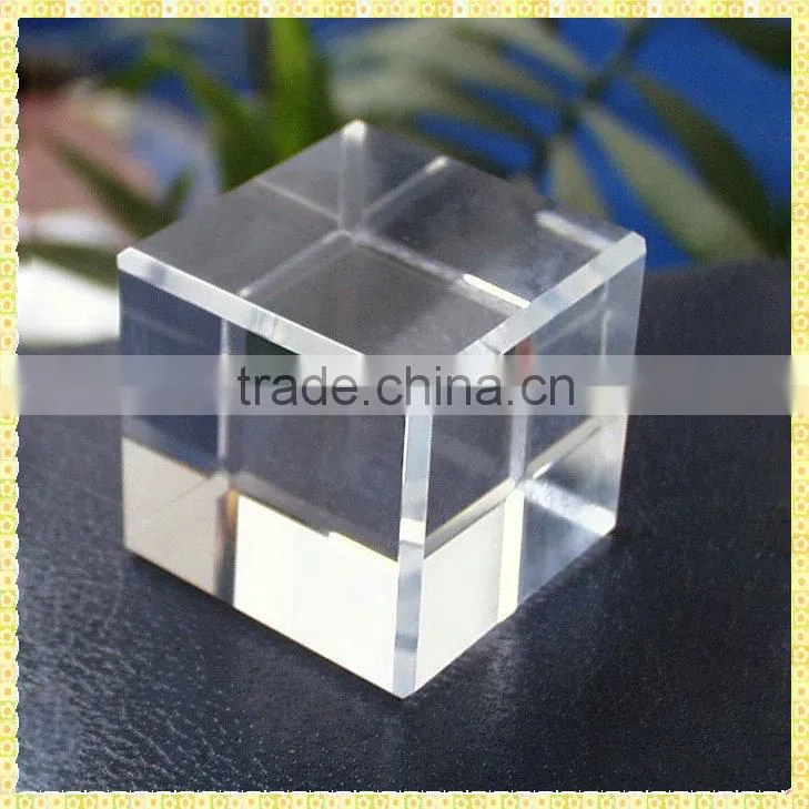 Handcrafted Blank Crystal Cube Souvenir Items For Promotion Items