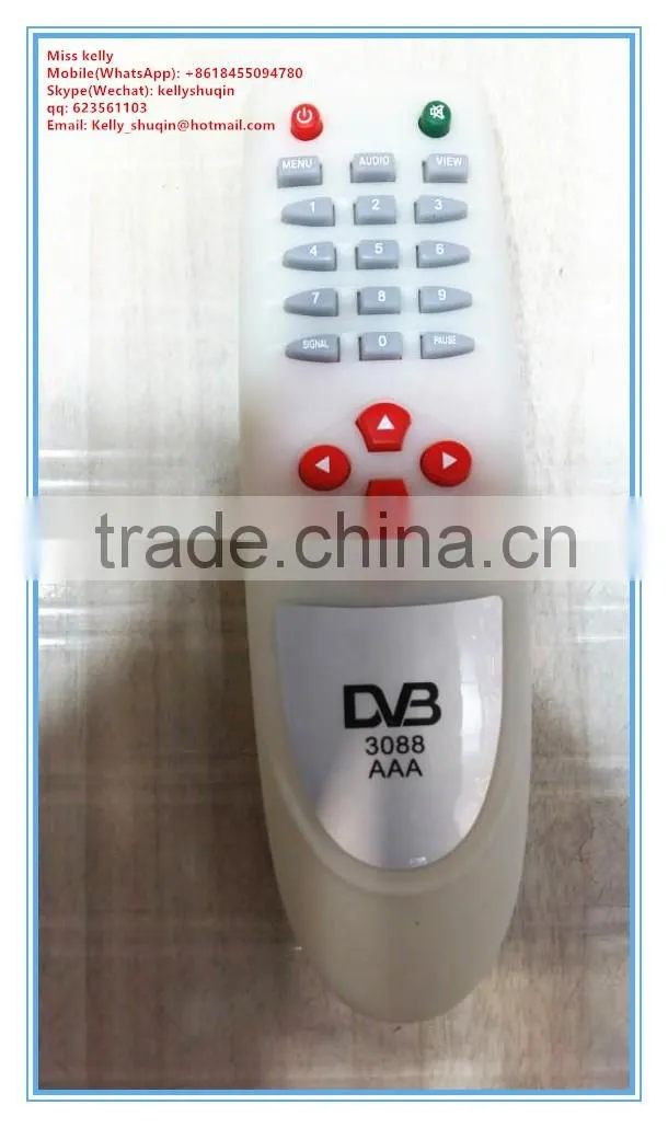 cheapest price remote control DVB 3088 AAA with abs case hard ic