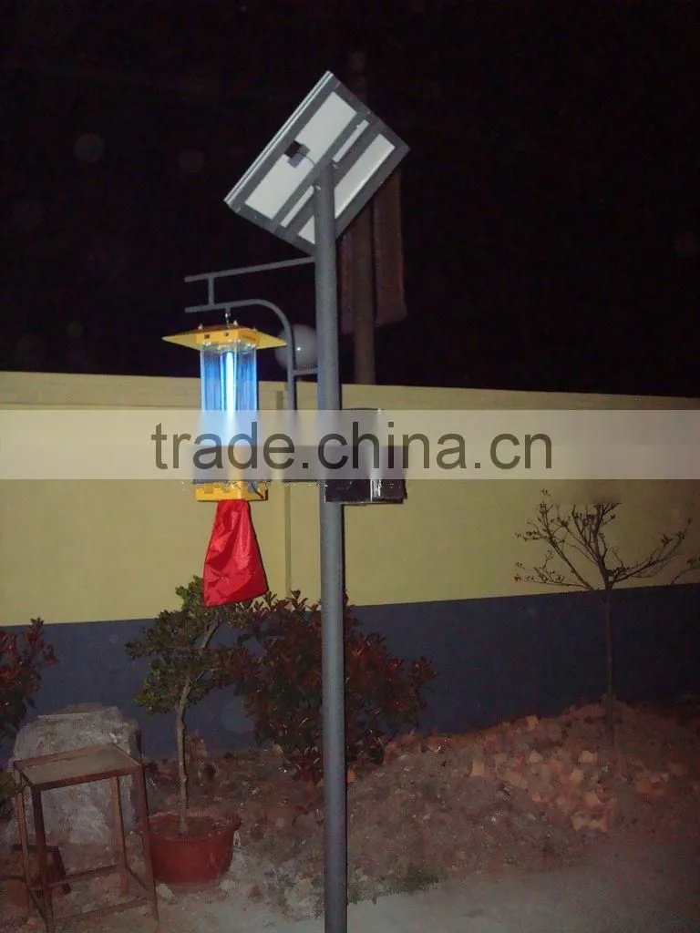 15W IP65 3.5m Solar Powered Pest Killer mosquito light uv lamp insect killer