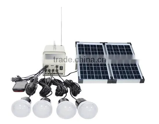 2014 New 30W DC solar Lighting kit for outdoor activites with Radio 0217