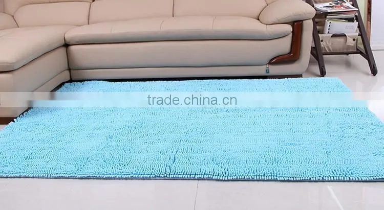 shaggy fluffy polyester chenille carpets china