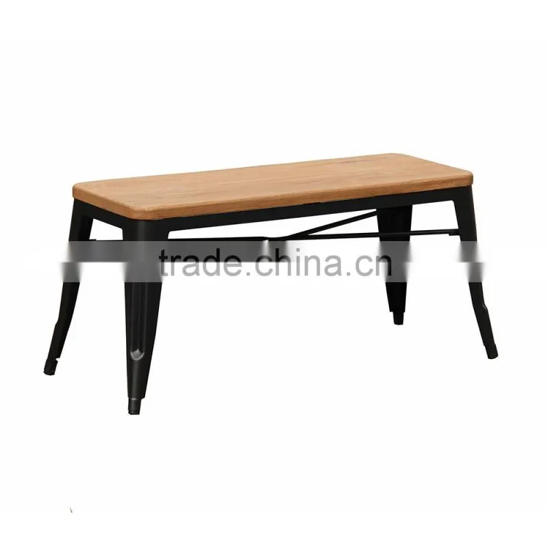2016 Most popular modern wooden oak coffee table with metal legs