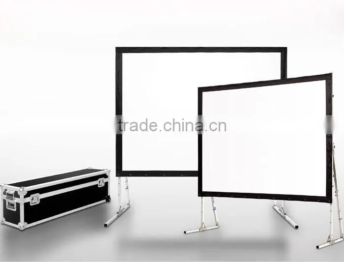 FLYIN Outdoor Projection Screen 200 inches Rear Front Projector Screen Easy fold Fast foliding Screen