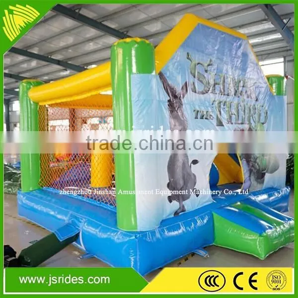 mobile children amusement park equipment cheap inflatable bounce house /castle