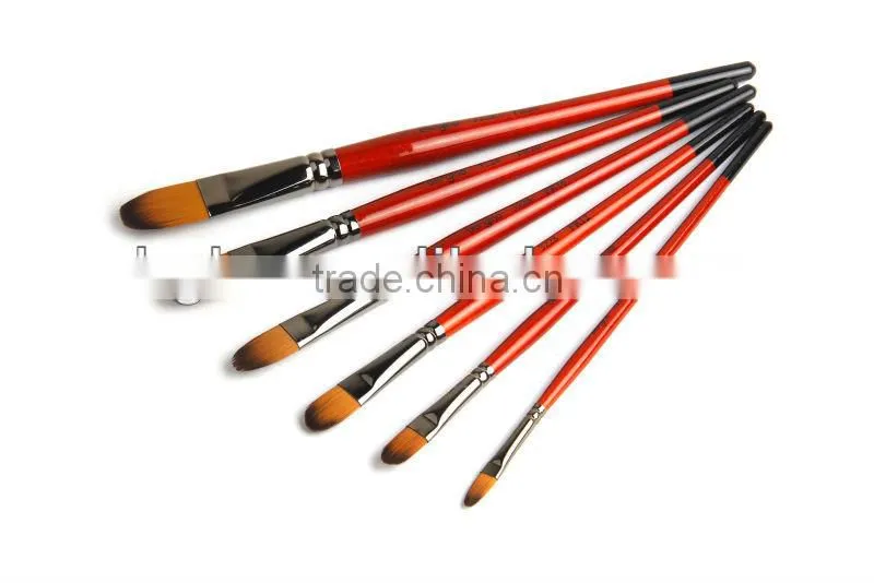 BGN-3228 Bergino professional filbert shape nylon hair paint brush in stock