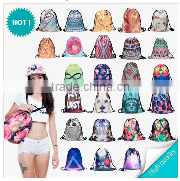 Wholesale backpack drawstring bag draw string bag custom
