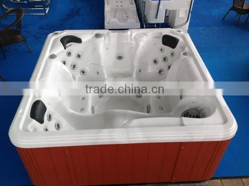 Hot sale new acrylic acrylic bathtub for 5 person outdoor whirlpool hot tub JY8016
