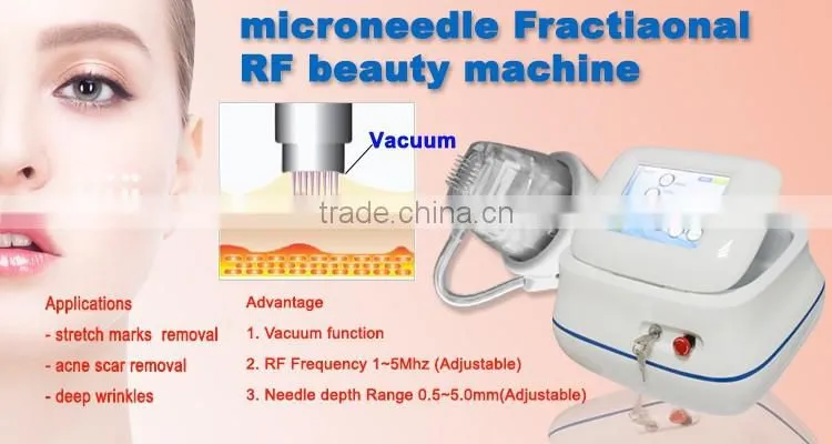 5Mhz Bipolar non surgical fractional rf microneedle face lift machine