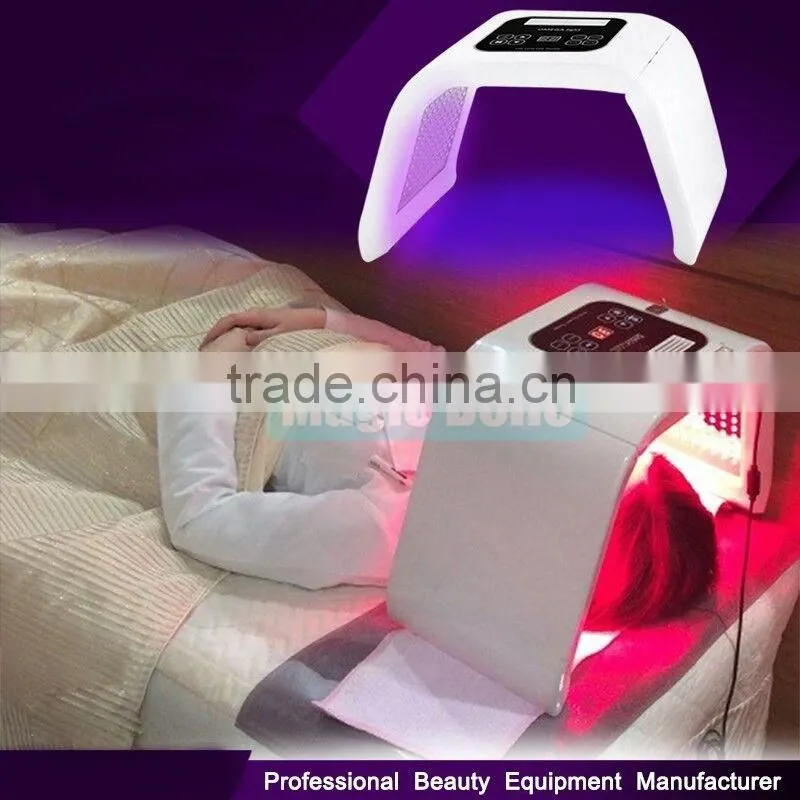 Korea professional red /blue/yellow/green light facial skin therapy machine/Acne Removal Photo Light Therapy Machine with CE