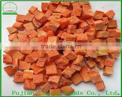 Freeze-dried green pepper strips for food material