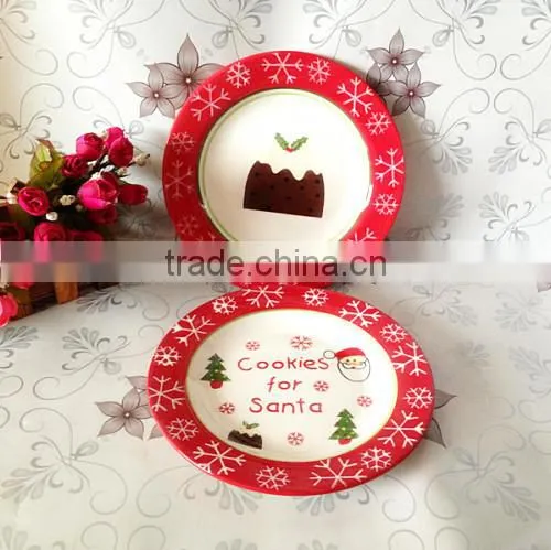 pizza plate,dry fruit plate,ceramic cake plate