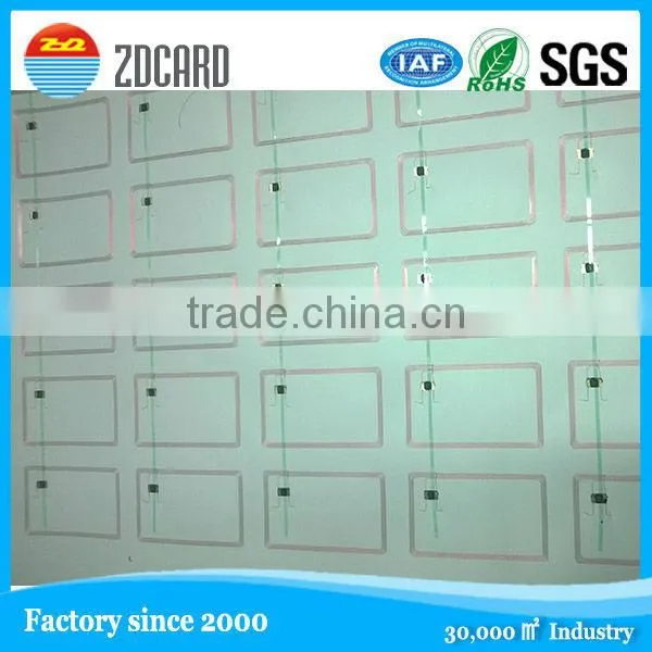 manufacturer 13.56mhz hf inlay rfid inlay for rfid stickers