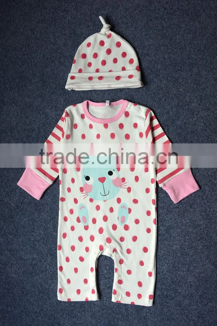 Newborn Cartoon Baby Rompers Orangic Clothes Bodysuit Jumpsuit for 0-18M