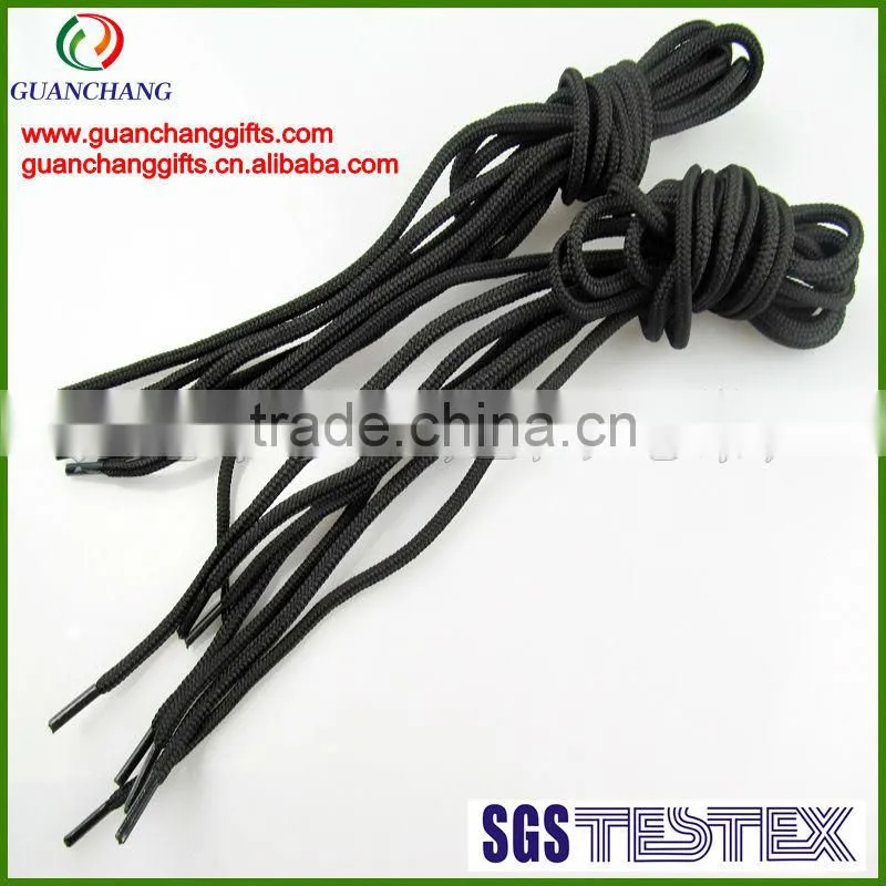 OEM custom waxed round shoelaces