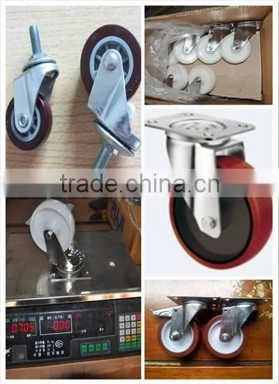 Industrial heacy duty swivel PU wheel caster