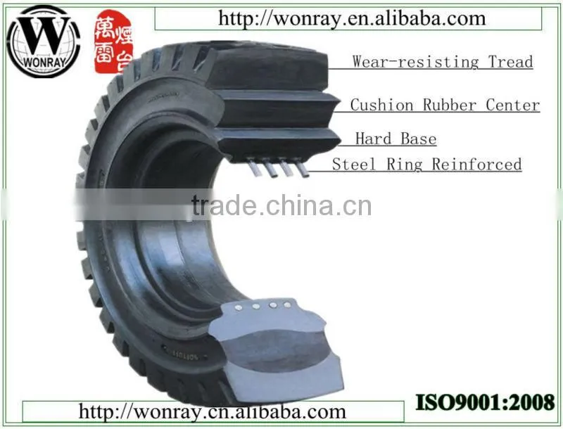Genie aerial scissor lift solid tyre /solid tire 4.00-8