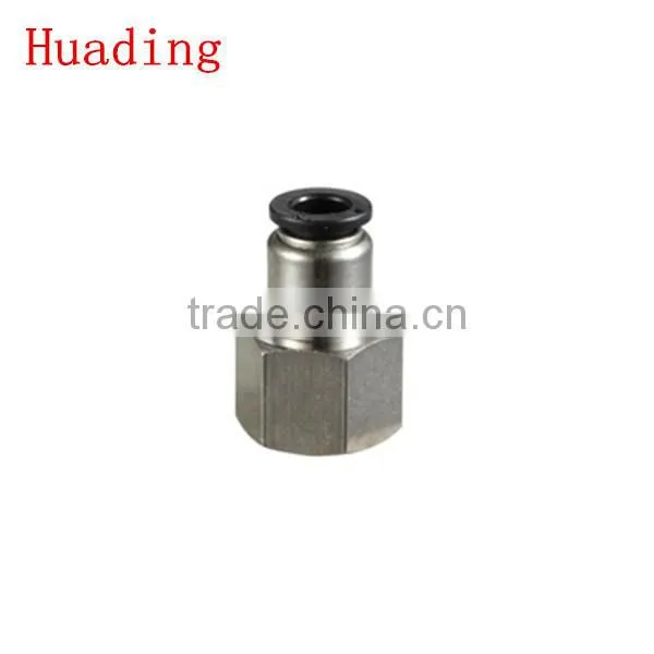 plastic tube fitting, female straight ,compact one -touch tube fitting ,
