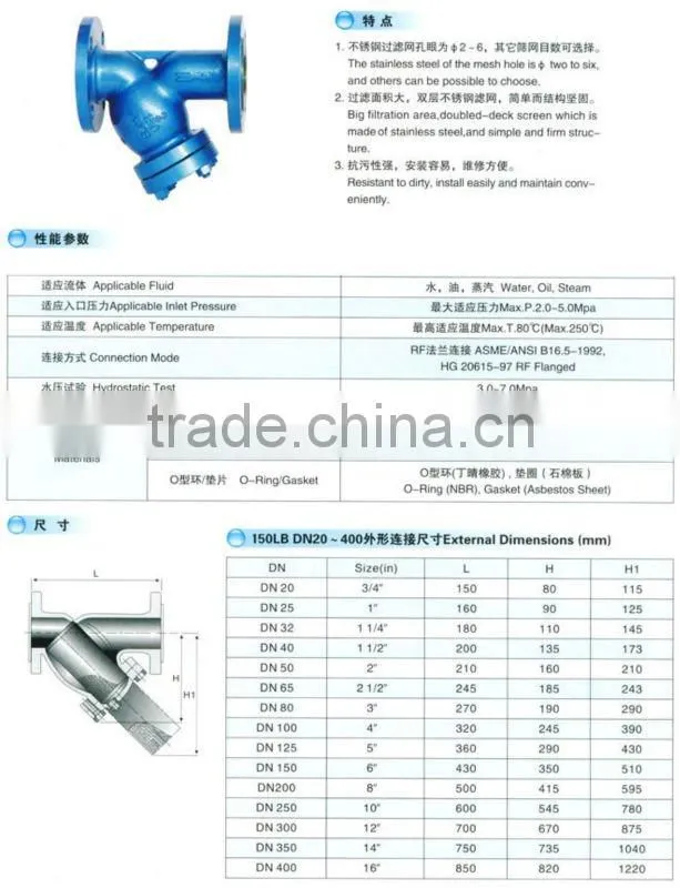 ASME Y Type Strainer