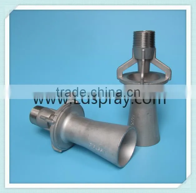 Stainless steel mixing eductor nozzle for steam heating processes in water tanks