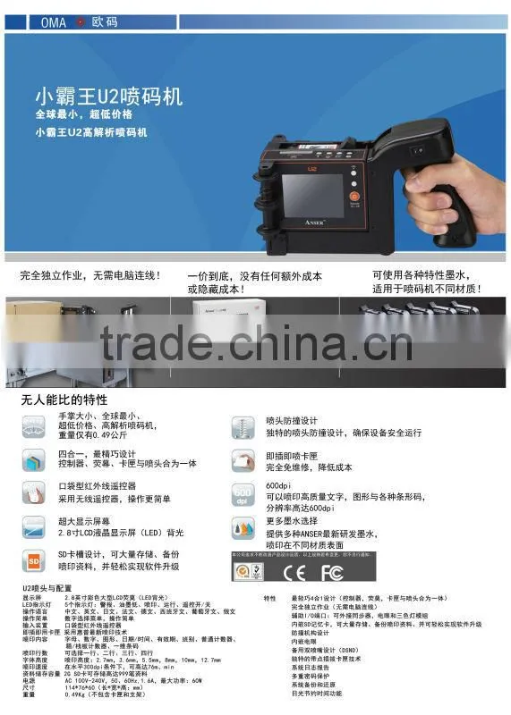 Small character coding machine