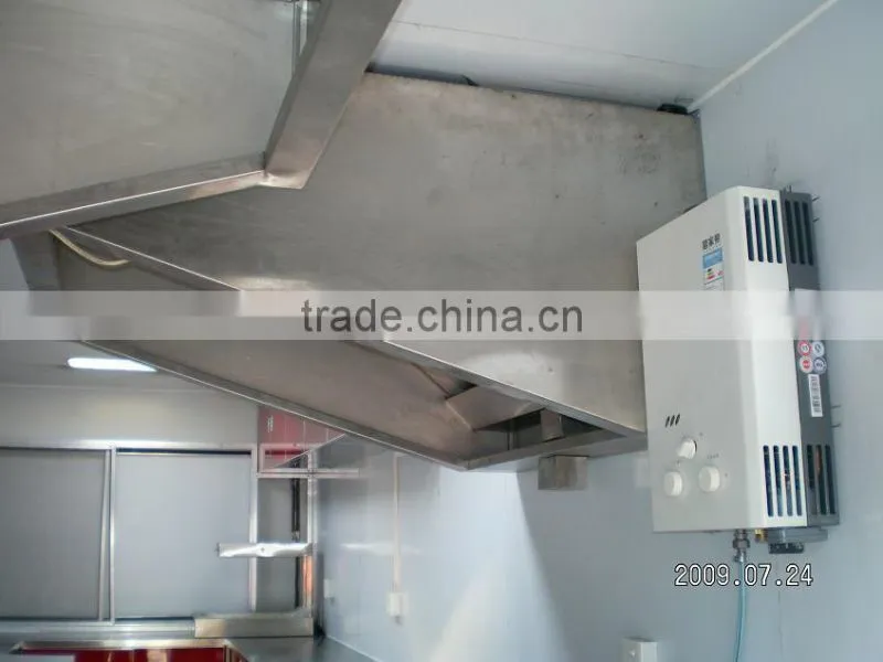 panel solar trailer lectrical operated delicious fast food vanfor sale