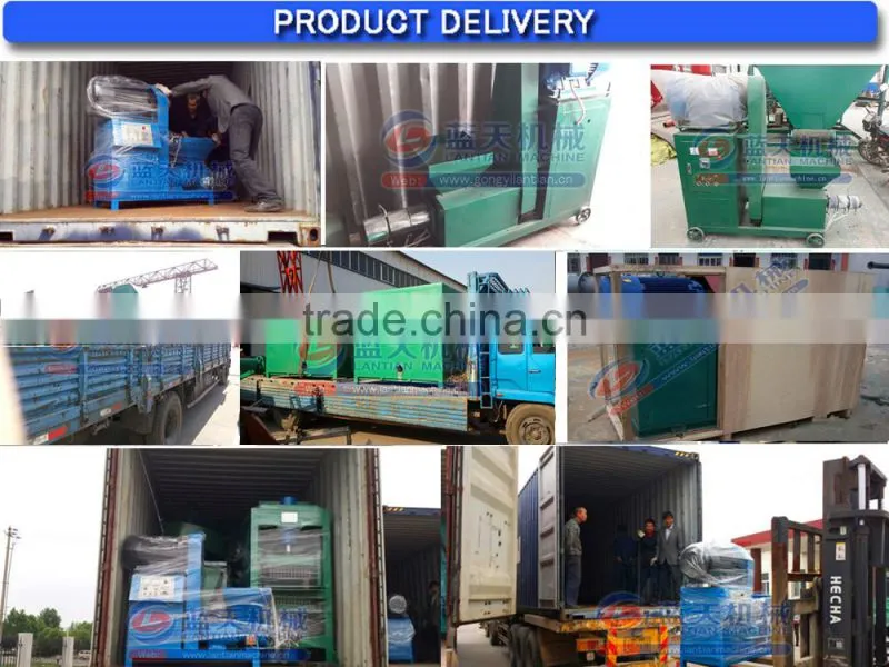 Not contain any chemical additives make sawdust briquettes machine/rice husk charcoal briquette making machine