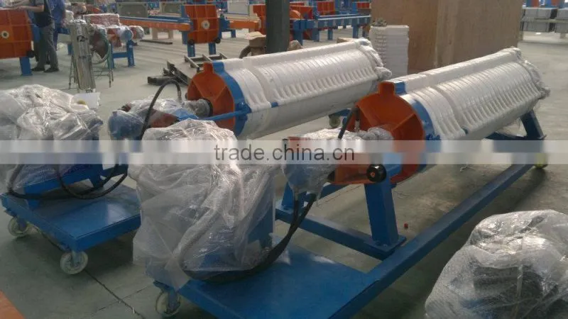 Filtering and purifying treatment system ,round cotton cake filter press