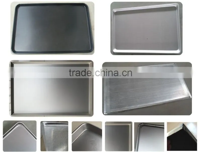 High quality non-stick teflon hamburger aluminum bakery trays 15 grooves loaf bread baking tray