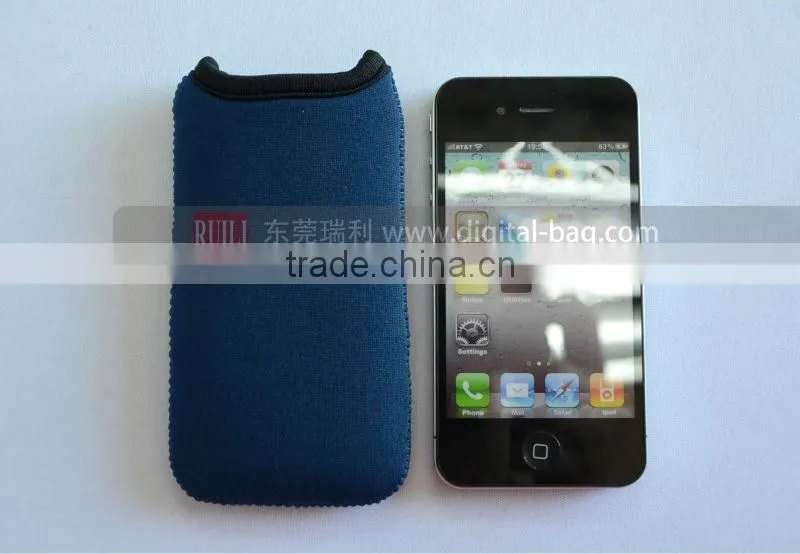 Phone pouches mobile phone bags neoprene materials cell phone pouches