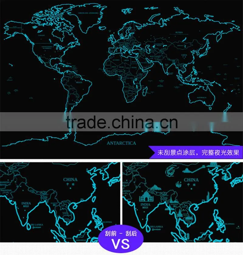 CT-543 Starlight Map Travel Globe World Map Travel map