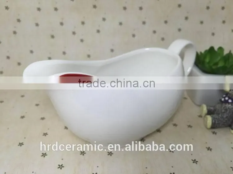 Stocked tableware wholesale ceramic sauce boat