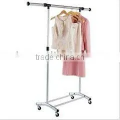 Chrome Plated Metal Single pole clothes drying rack