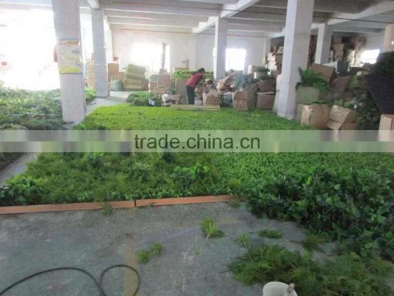 hot sale artificial green plant wall/artificial green backdrop for sale