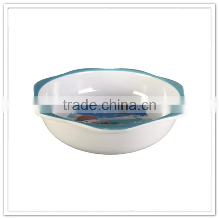 Snowman lacy food certificated 8 oz personalized baby feeding warmer bowl