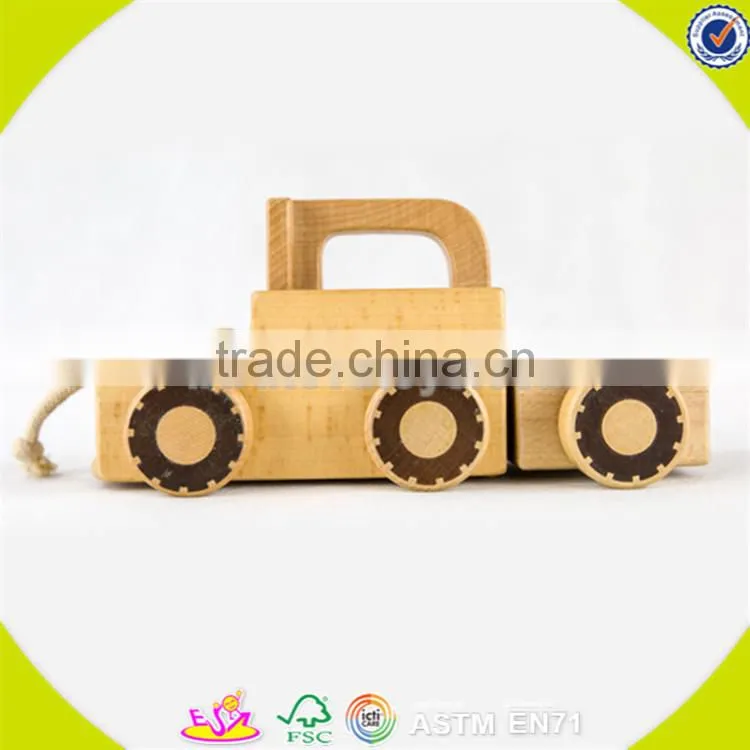 Wholesale cheap baby wooden open car toy cool kids mini wooden open car toy W04A028