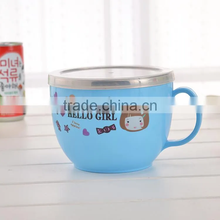 304 stainless steel handle lunch box for children