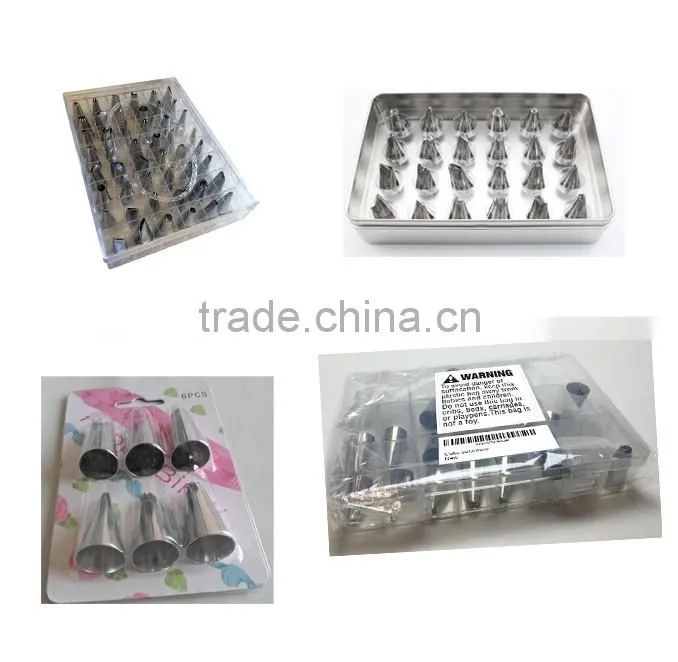 24pcs/set 430 s/s different shape cake decorating tips
