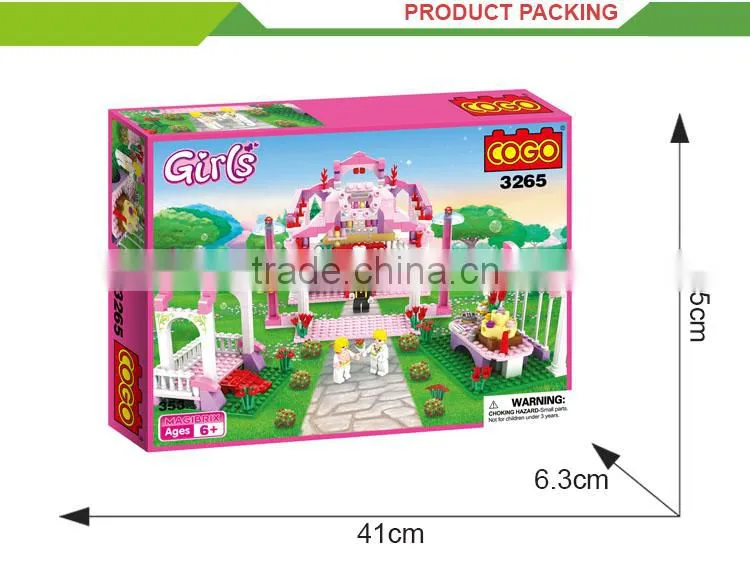Funny small plastic building blocks stress diy toys for girls