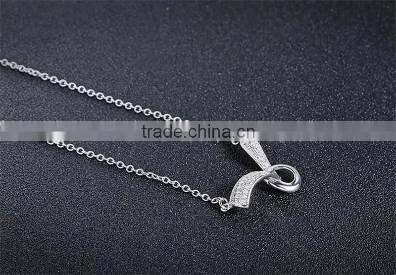 2017 New design 925 sterling silver wings of an angel pendant necklace