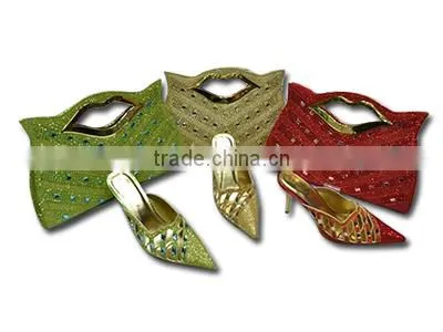 Shanghai Bestway Genuine Leather Italian Matching Shoes and Bags Women