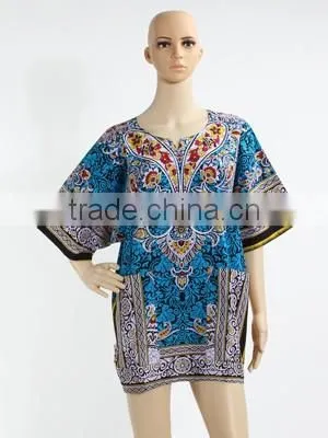 Wholesale African Tradition Summer Wearing Unisex African Shirts Dashiki
