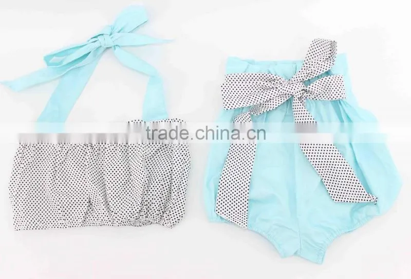 Fashionable macaron color baby swimsuit for 2017 summer wholesale