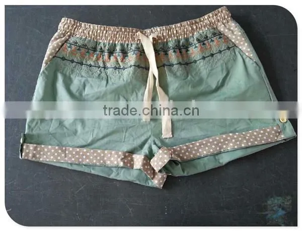 OEM factory canvas lady short pant