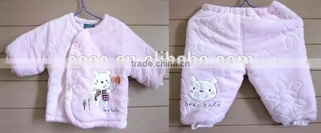 Baby winter cut design cardigan clothing sets
