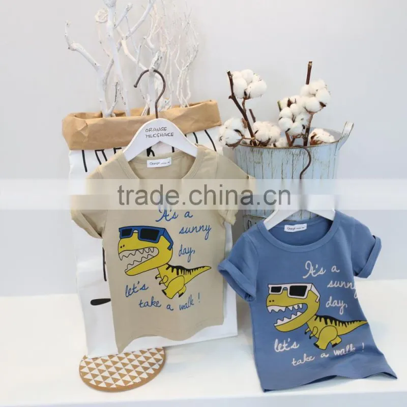 kids cotton T shirt kids colthing custom new style fashion boy shirt