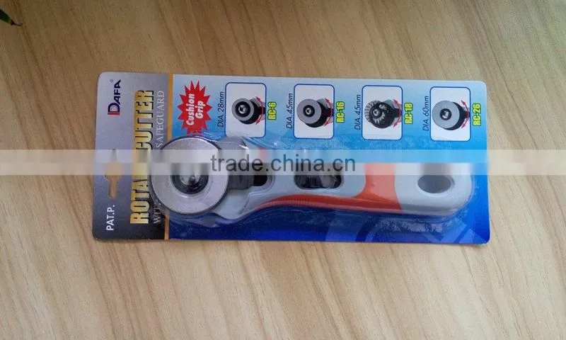Hot selling 2015 DAFA fabric rotary cutter, county line rotary cutter 45mm