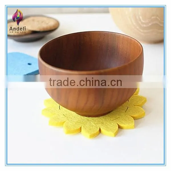 Flower Coffee Cup coaster,cup with coaster attached