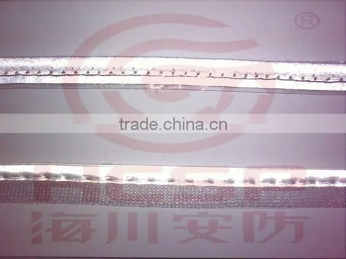 cloth grey reflective fabric piping